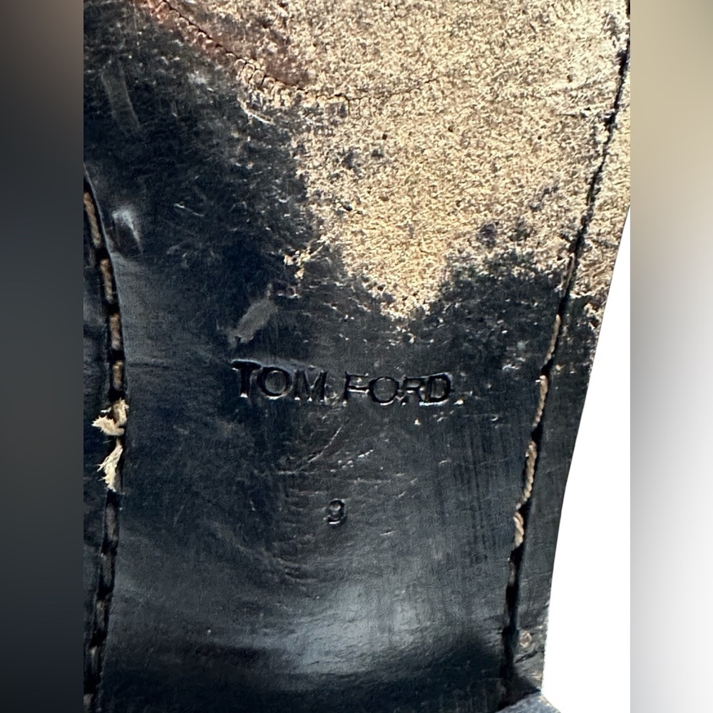 Tom Ford Silver distress ankle boots size 9 - Picture 4 of 16